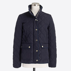 J. Crew Factory quilted jacket in cream